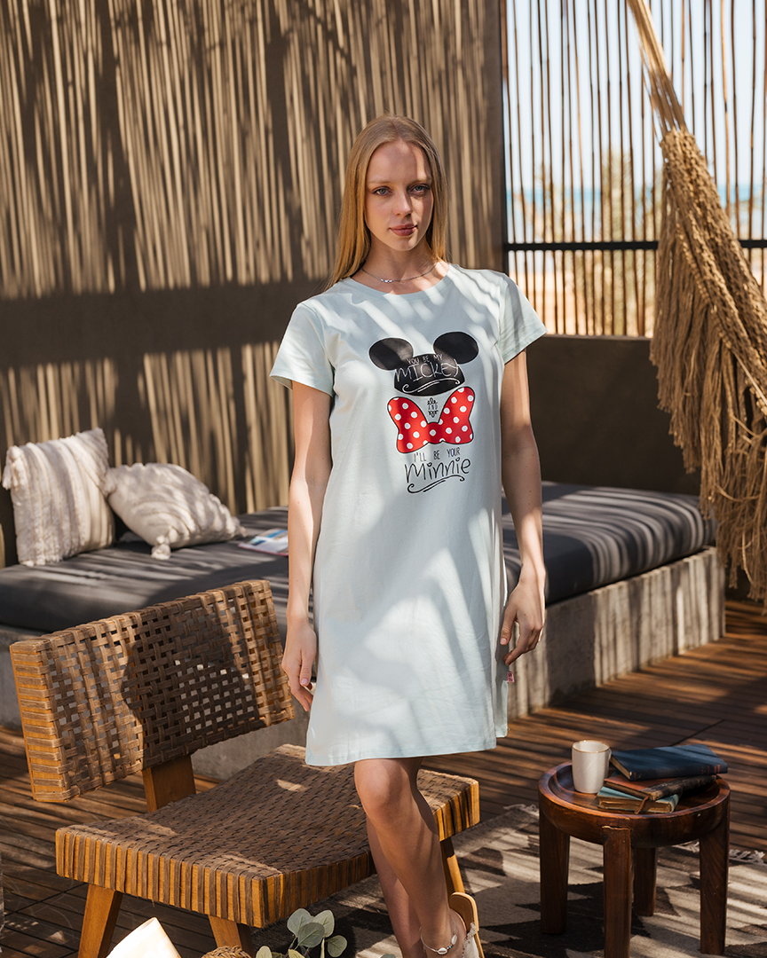 Chemise de nuit femme Minnie et Mickey