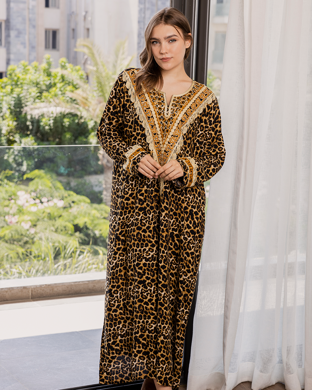 15 chemise en viscose à manches fleuries brodées