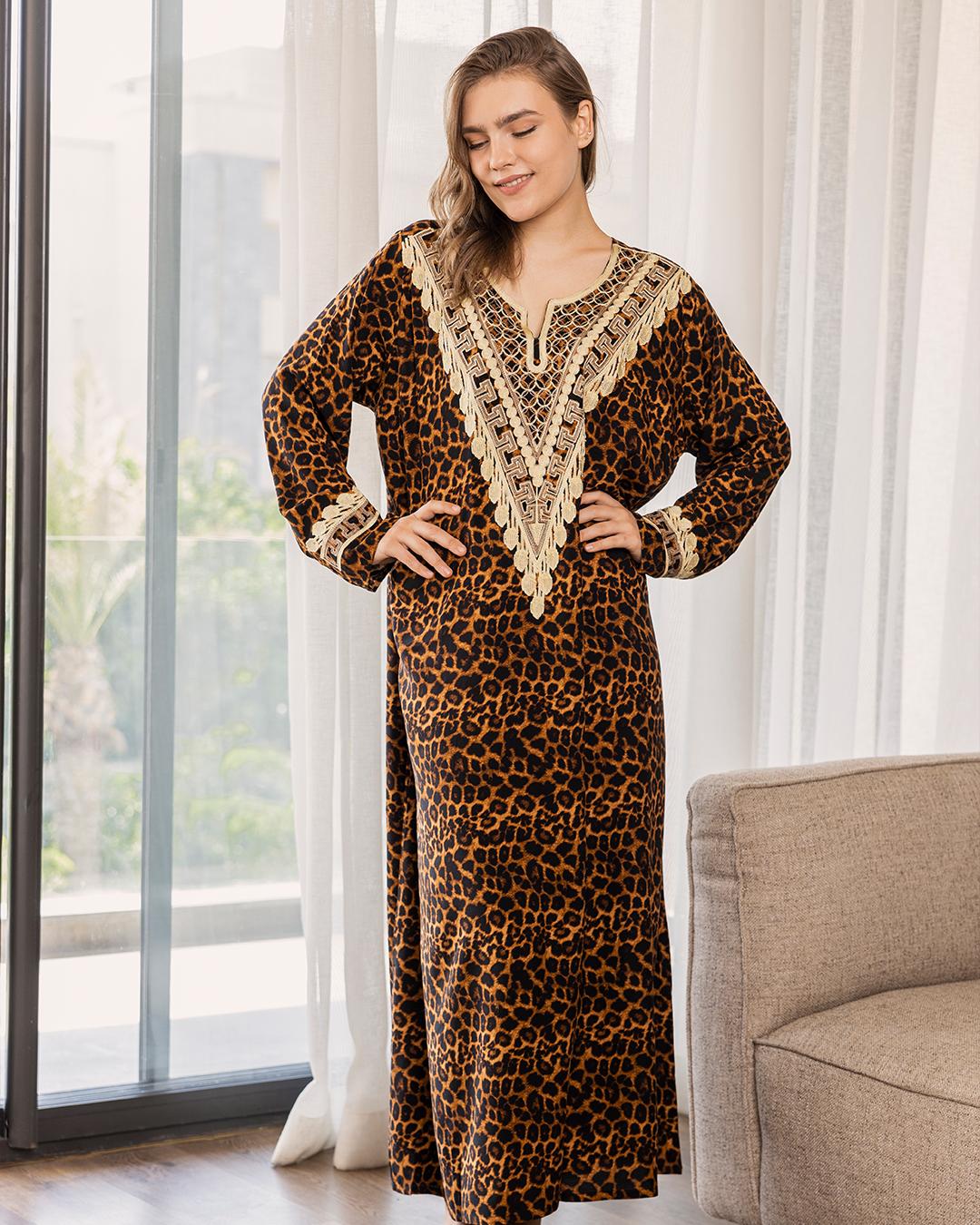 15 chemise en viscose à manches fleuries brodées