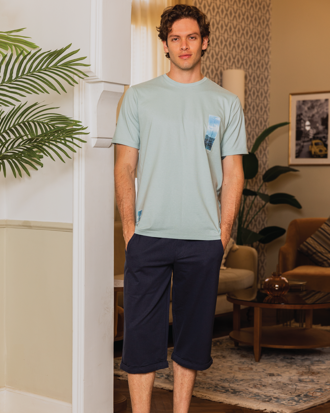 Pyjama homme manches mi-longues Sea View
