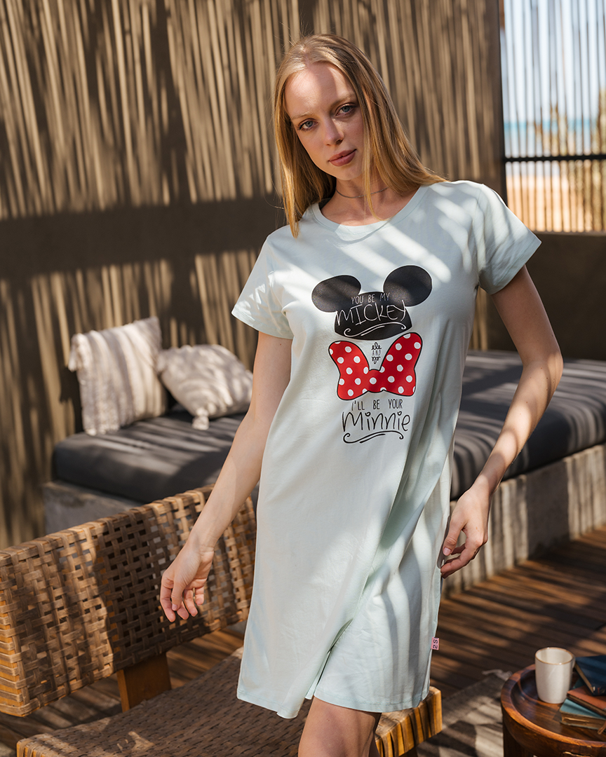 Chemise de nuit femme Minnie et Mickey