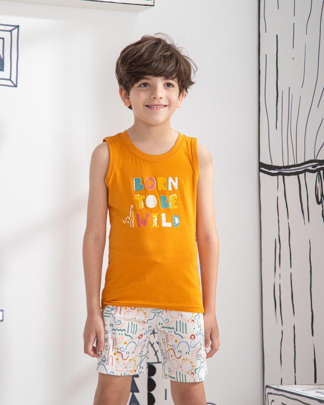 Littel Dino Pyjama, T-shirt et short enfant