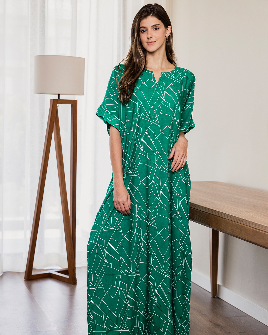 Chemise en viscose texturée, manches mi-longues 115