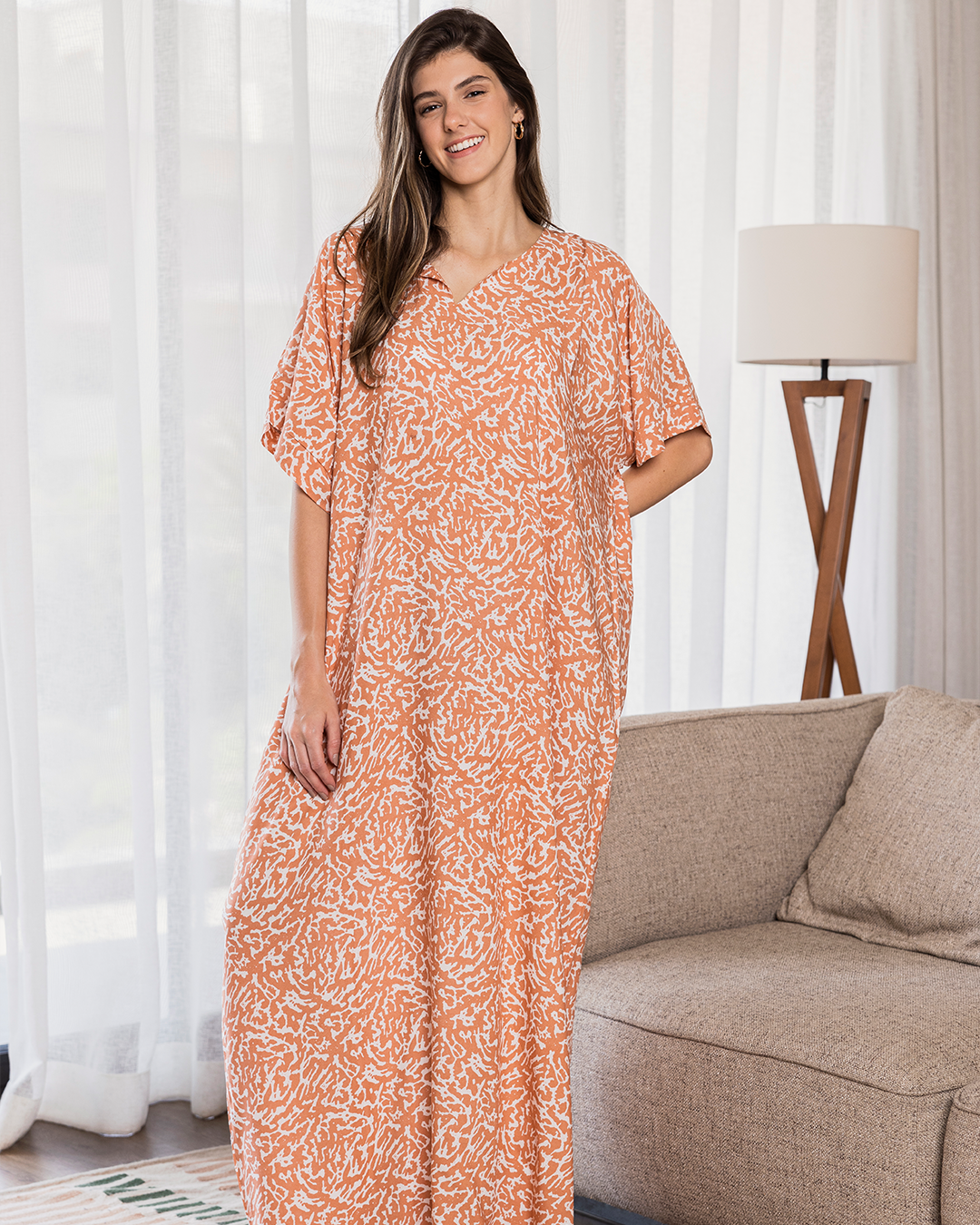 Chemise en viscose texturée, manches mi-longues 116