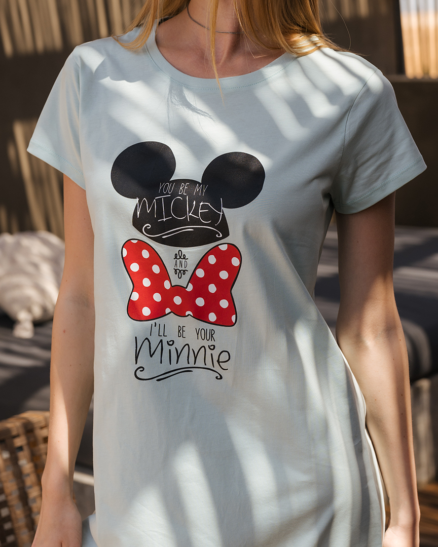 Chemise de nuit femme Minnie et Mickey
