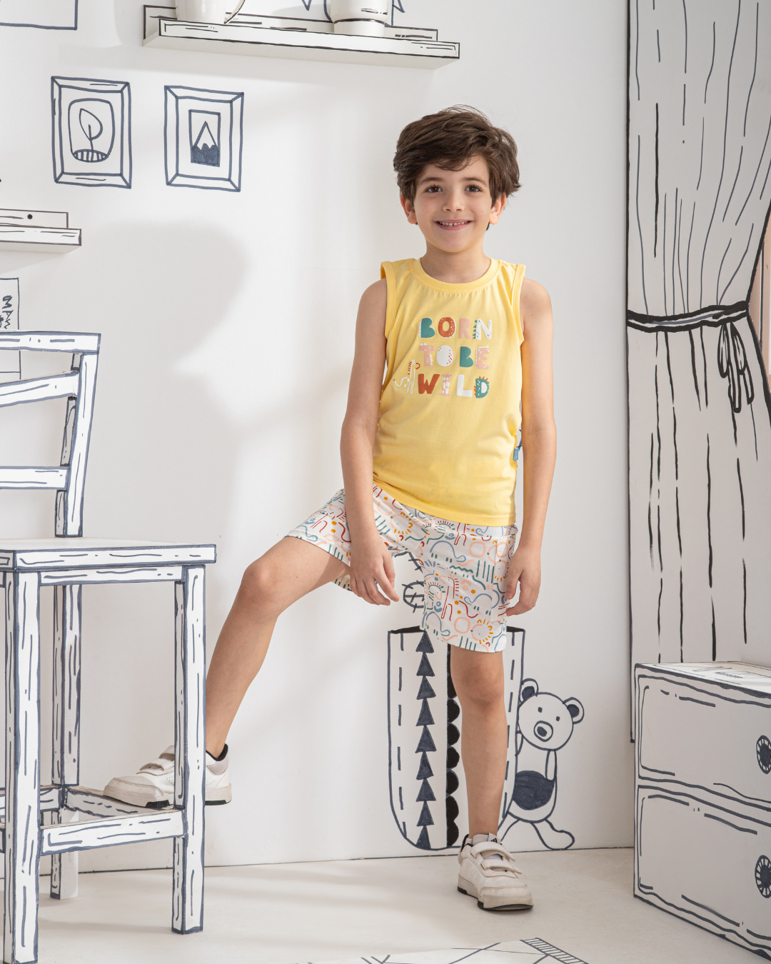 Littel Dino Pyjama, T-shirt et short enfant
