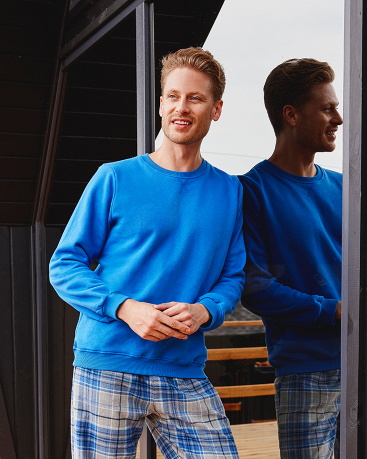 Sweat homme uni rhubarbe