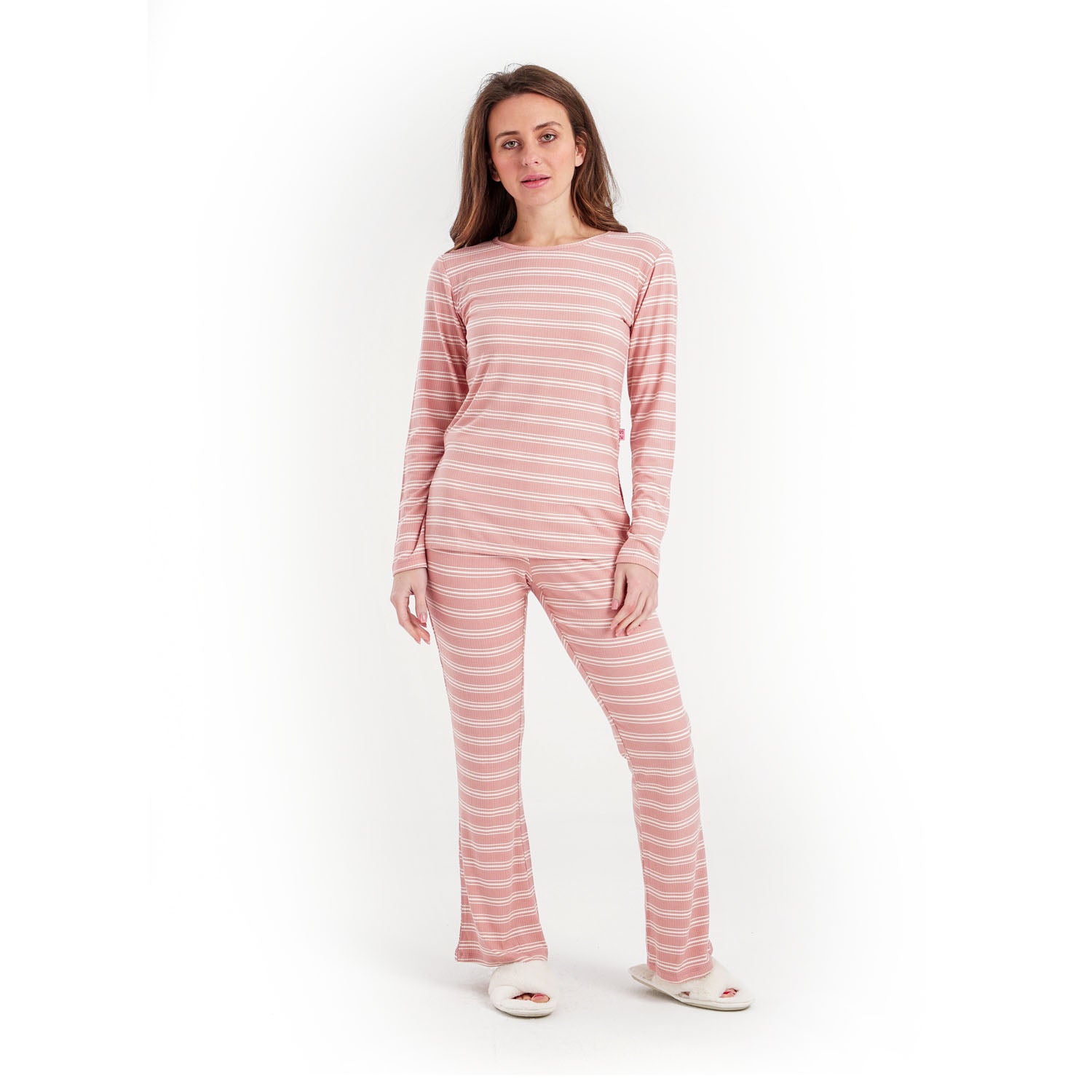 Pantalon de pyjama rayé pour femme