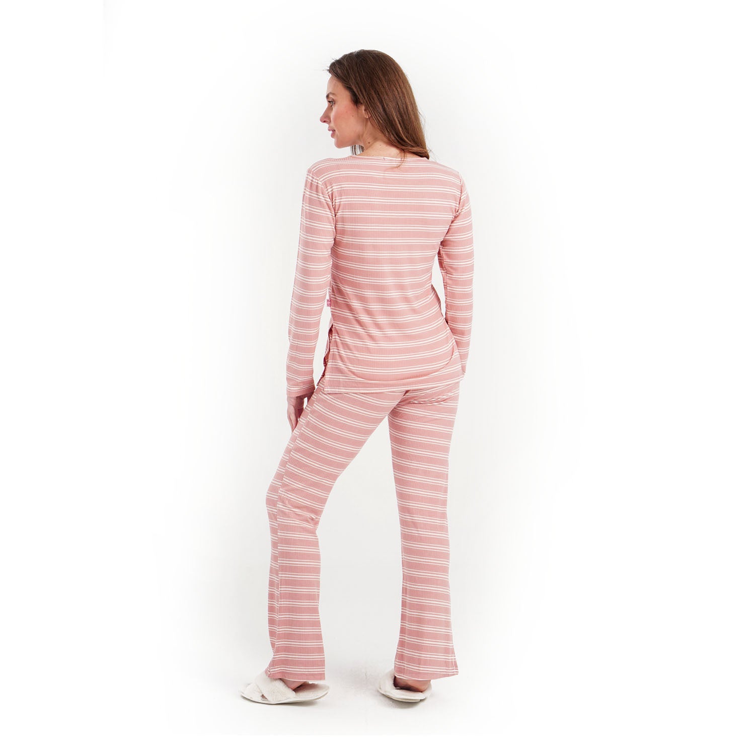 Pantalon de pyjama rayé pour femme