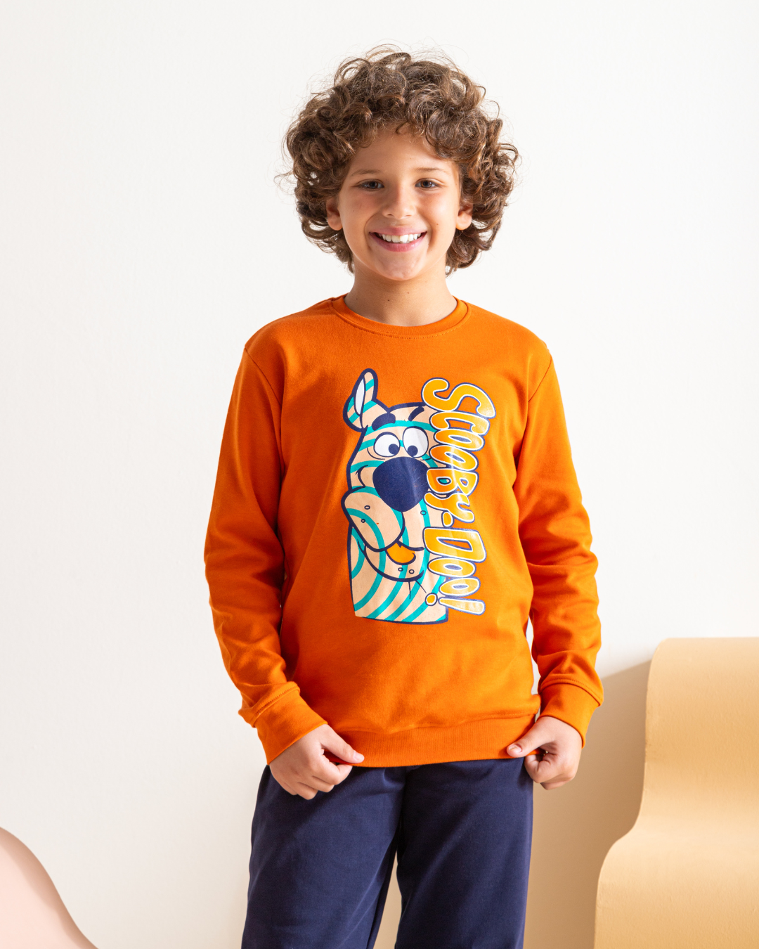 Ensemble pyjama garçon Scooby Doo avec imprimé interlock