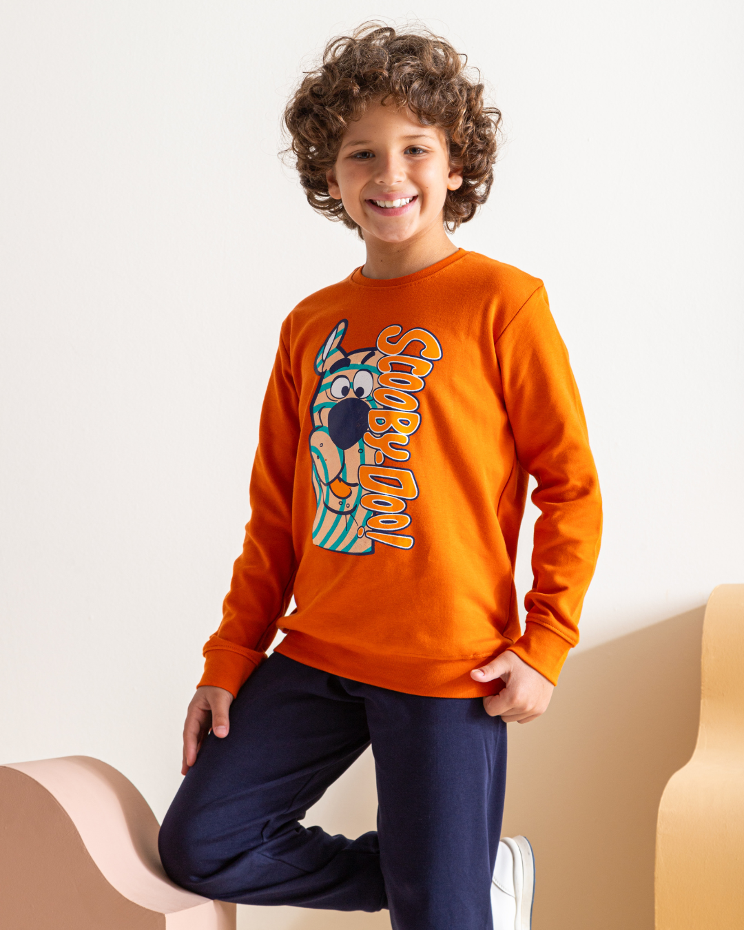 Ensemble pyjama garçon Scooby Doo avec imprimé interlock