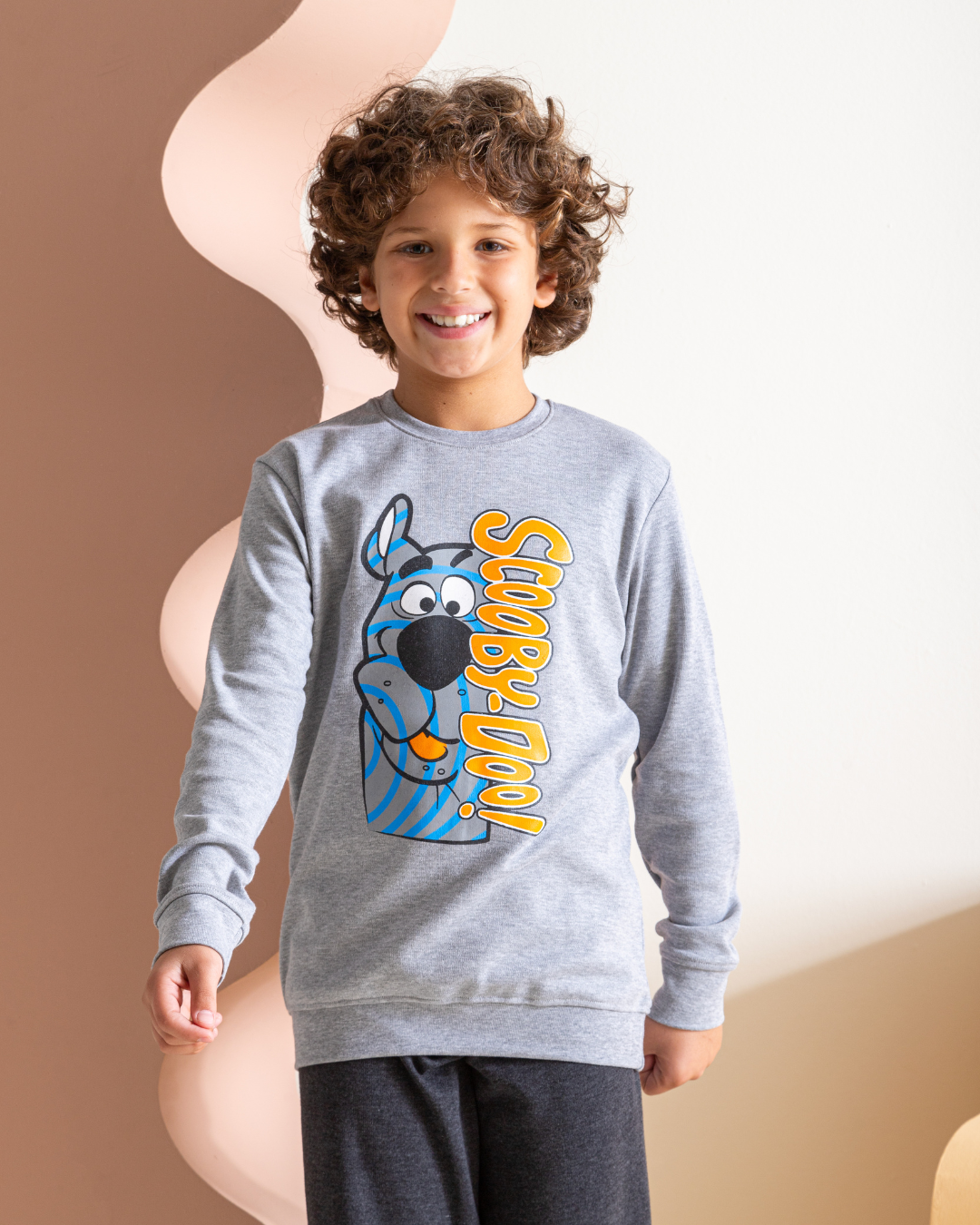 Ensemble pyjama garçon Scooby Doo avec imprimé interlock