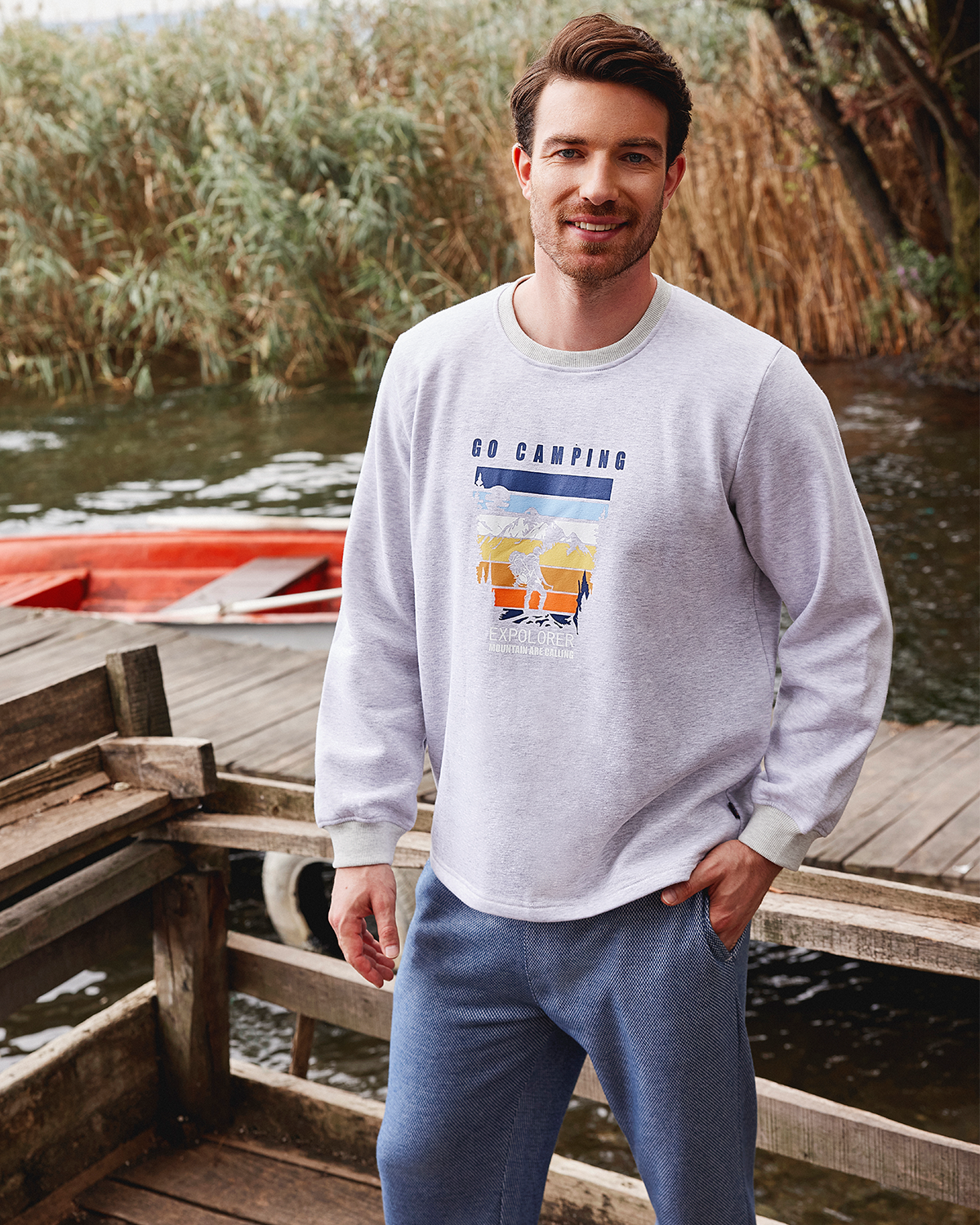 Explore Melton Plain * Pyjama Jacquard Homme