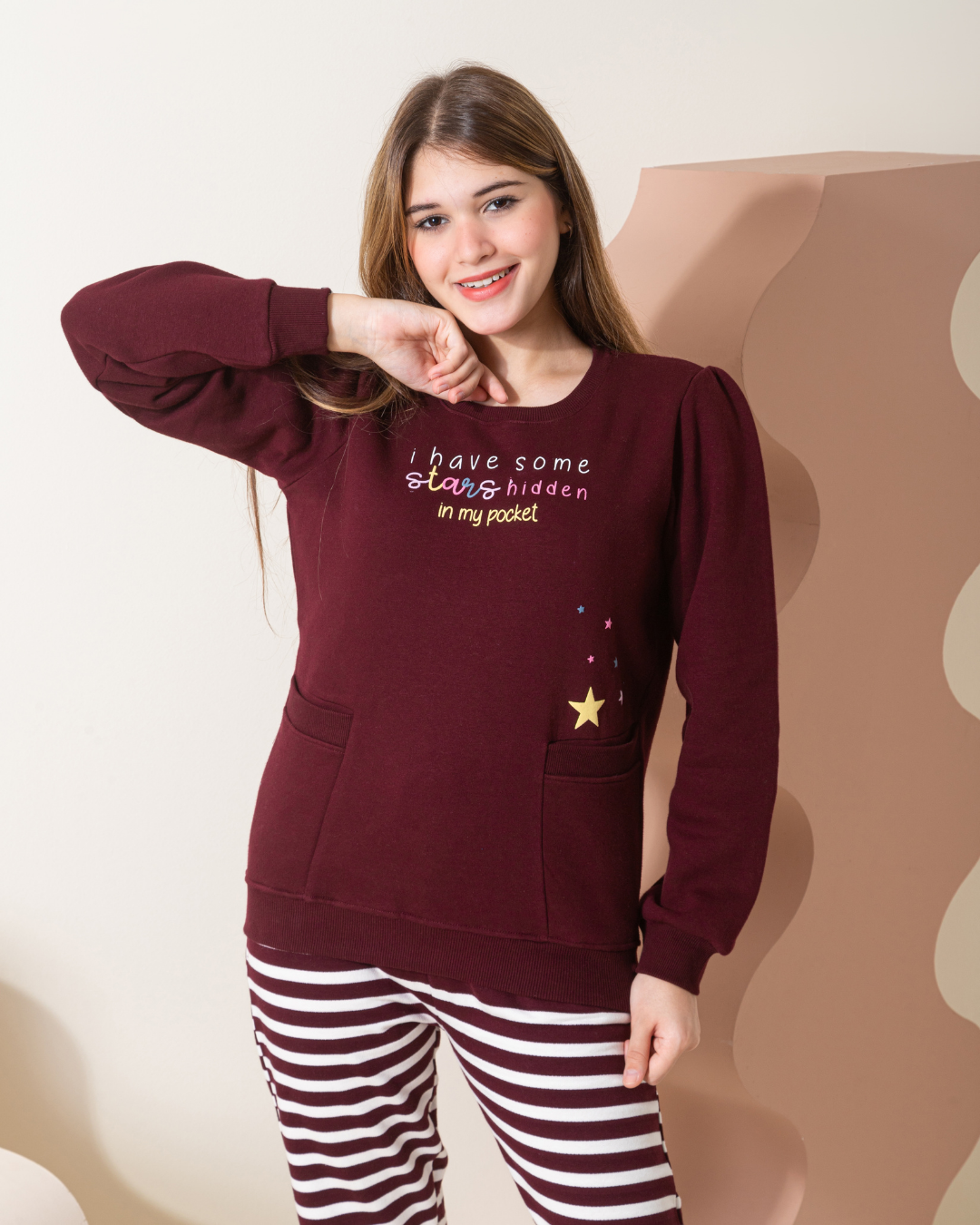 Stars in my pocket بيجاما بناتي جيوب