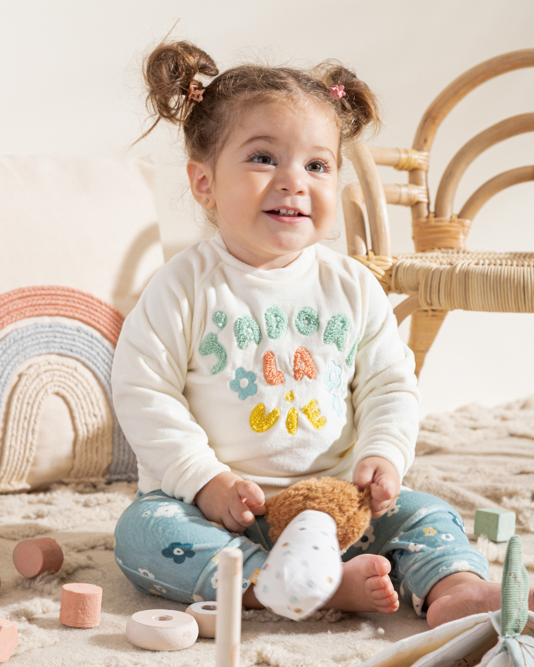 Pyjama enfant en peluche pour garçon fille