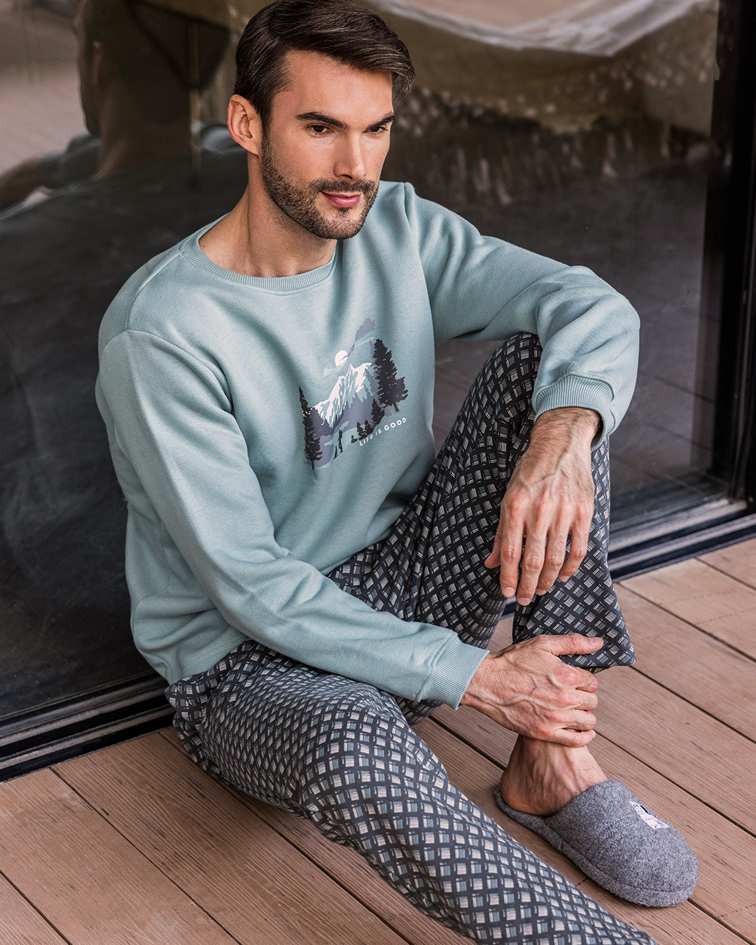 Made for the Mountain Pyjama imprimé Melton Plain* Melton pour homme