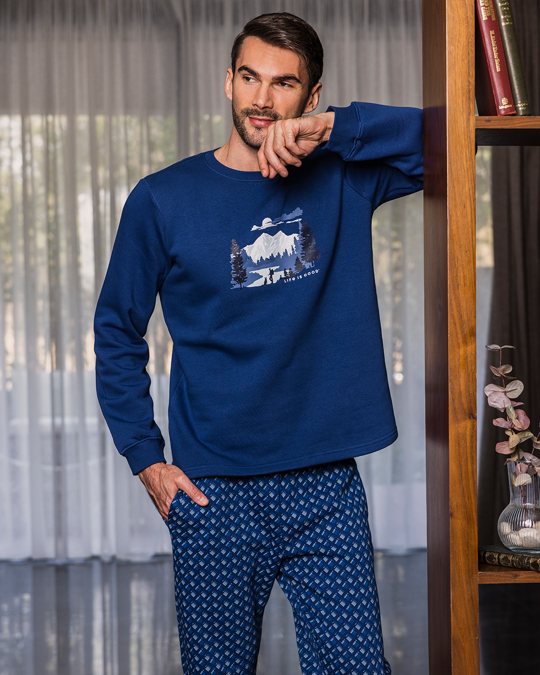 Made for the Mountain Pyjama imprimé Melton Plain* Melton pour homme