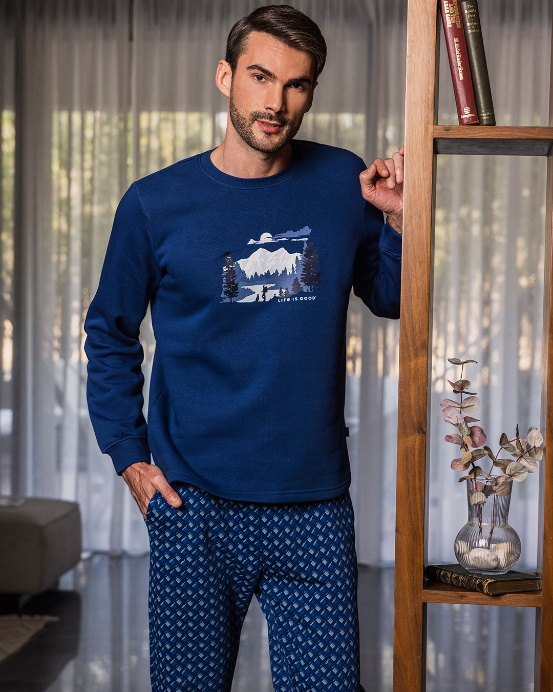 Made for the Mountain Pyjama imprimé Melton Plain* Melton pour homme