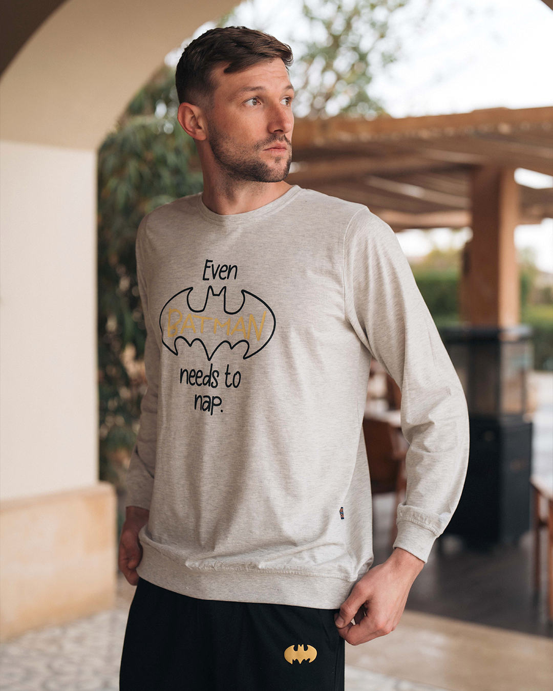Batman a besoin de faire une siestePyjama manches longues homme