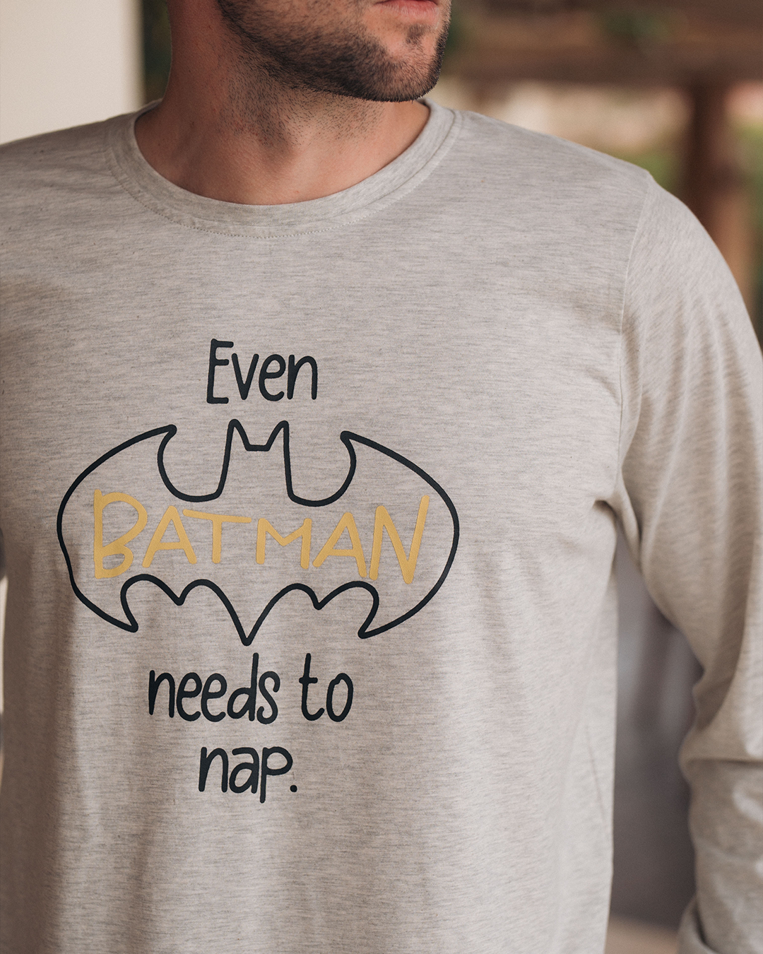 Batman a besoin de faire une siestePyjama manches longues homme