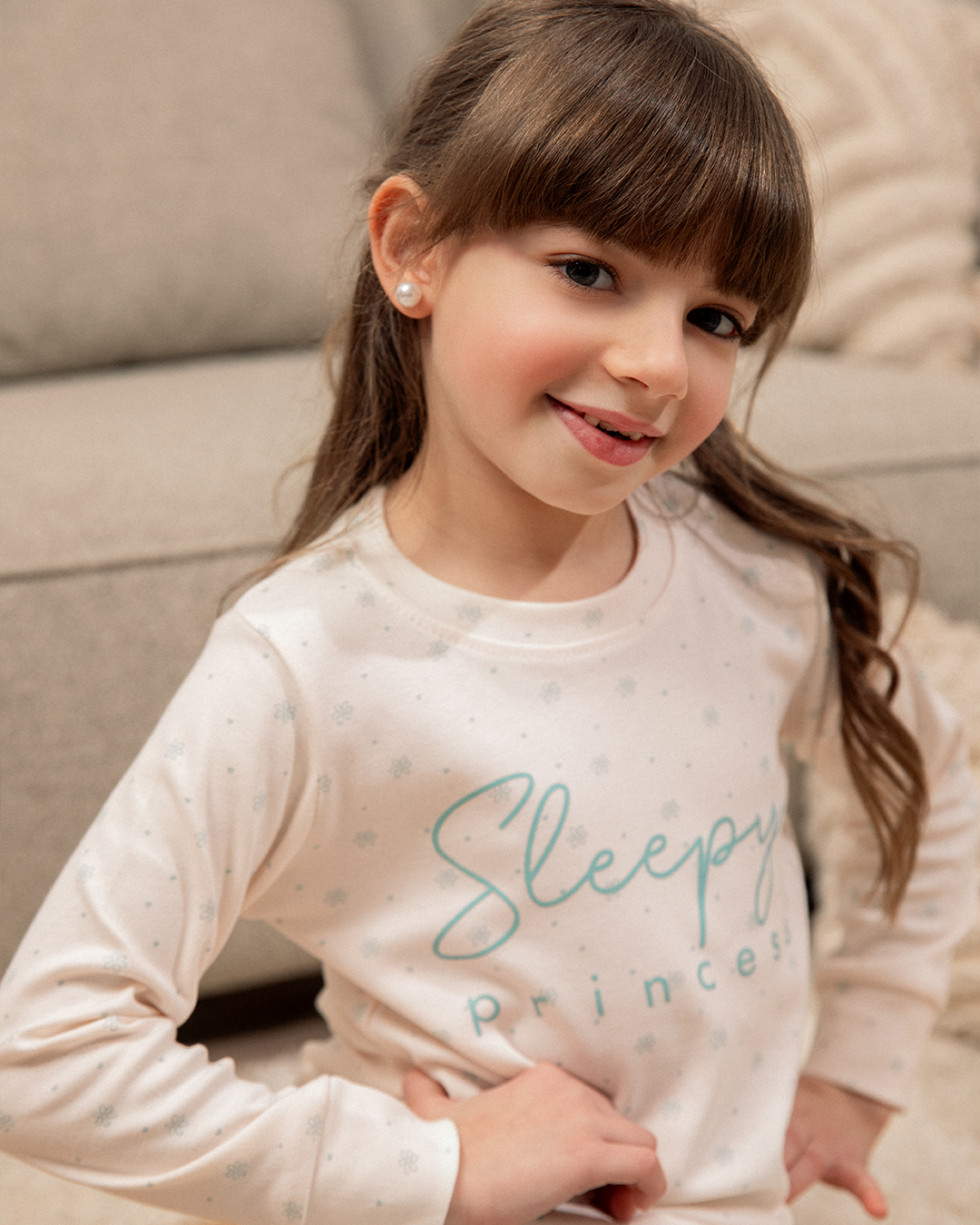 Pyjama imprimé fille Sleepy Princess