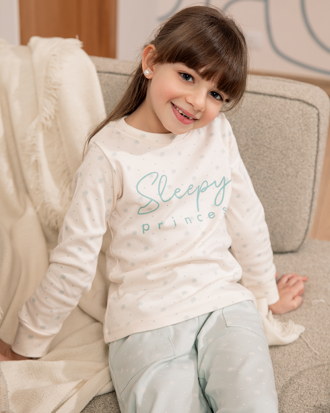 Pyjama imprimé fille Sleepy Princess