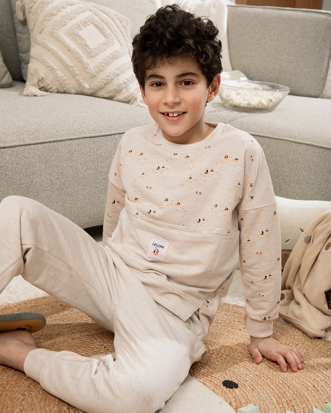 Pyjama garçon Sailing à épaules tombantes