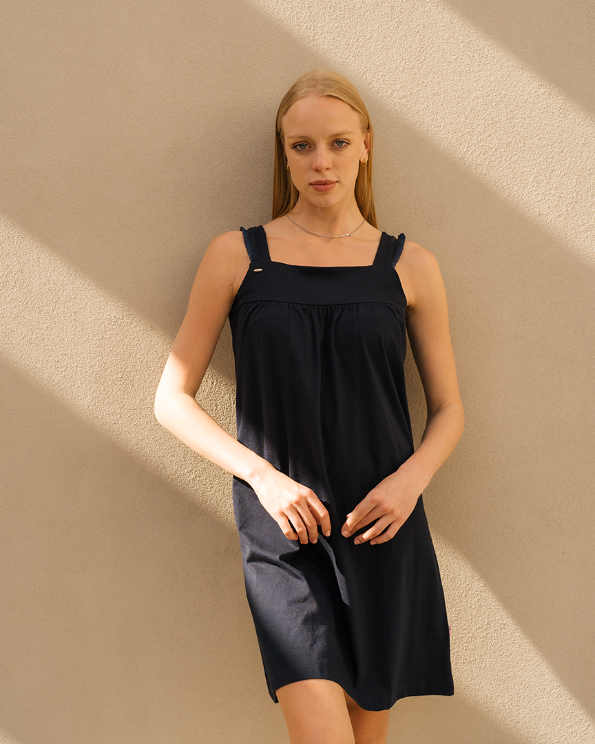Chemise femme à larges bretelles