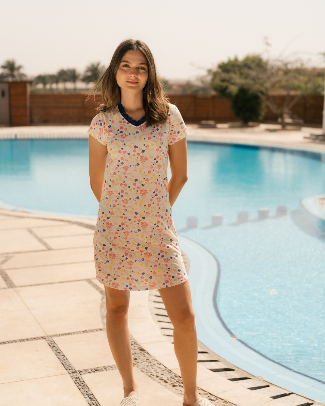 Soutien-gorge cachemire en coton à imprimé fleuri