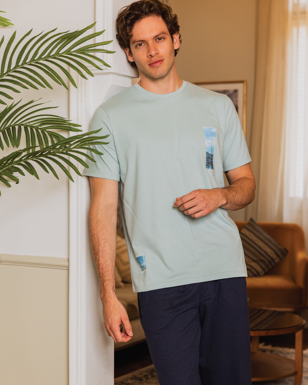 Pyjama homme manches mi-longues Sea View