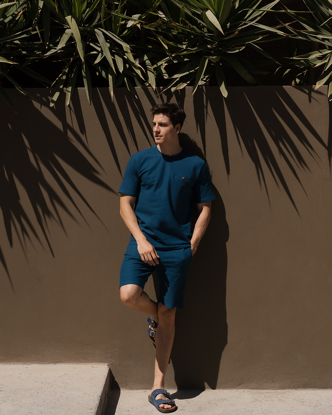 Pyjama homme Jacquar à demi manches et short