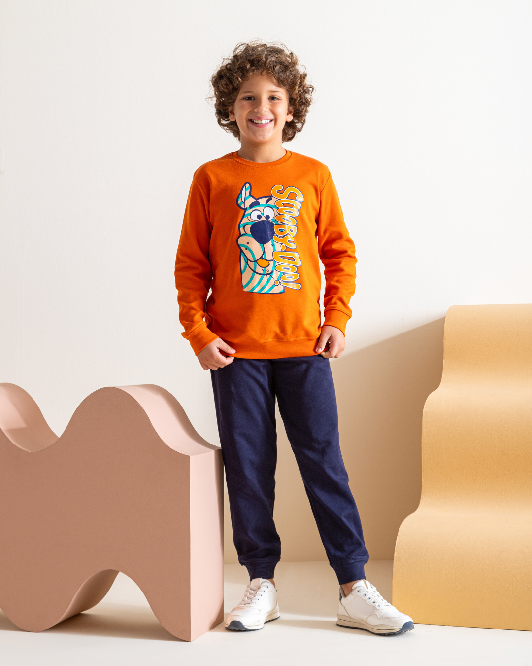 Ensemble pyjama garçon Scooby Doo avec imprimé interlock