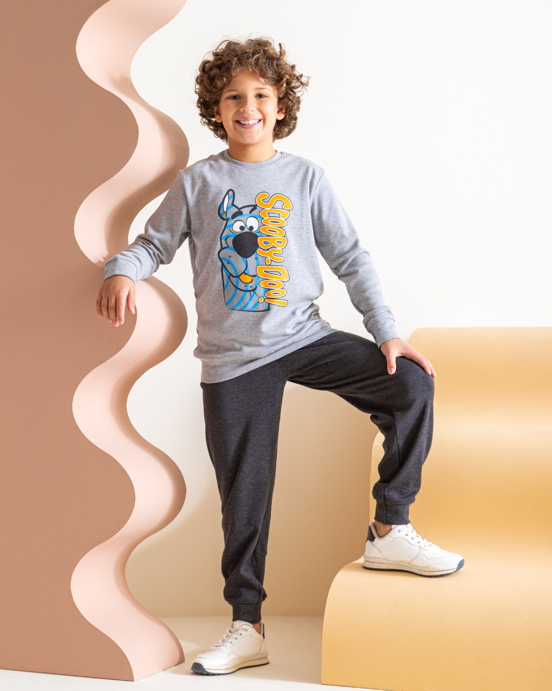 Ensemble pyjama garçon Scooby Doo avec imprimé interlock