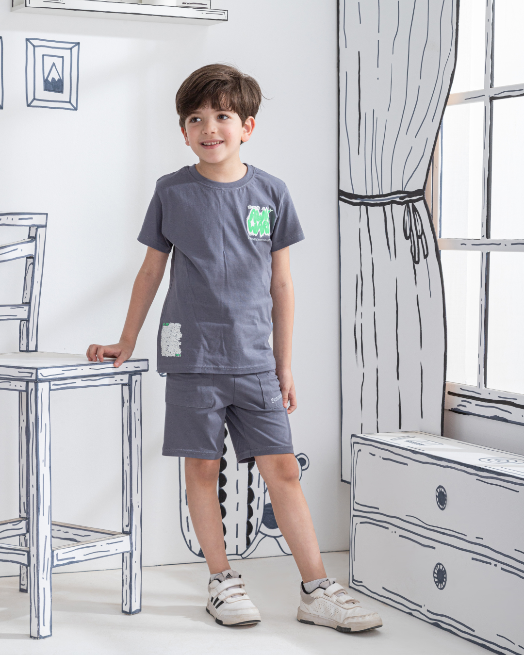 Graffiti art Mon pyjama enfant, demi-manche