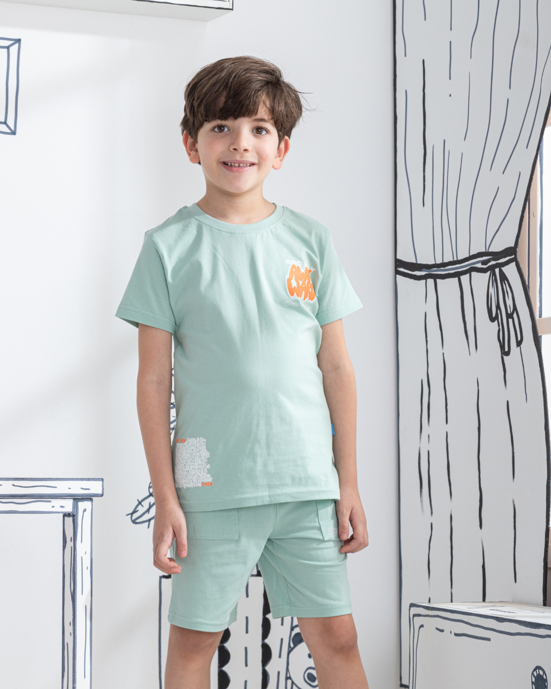 Graffiti art Mon pyjama enfant, demi-manche