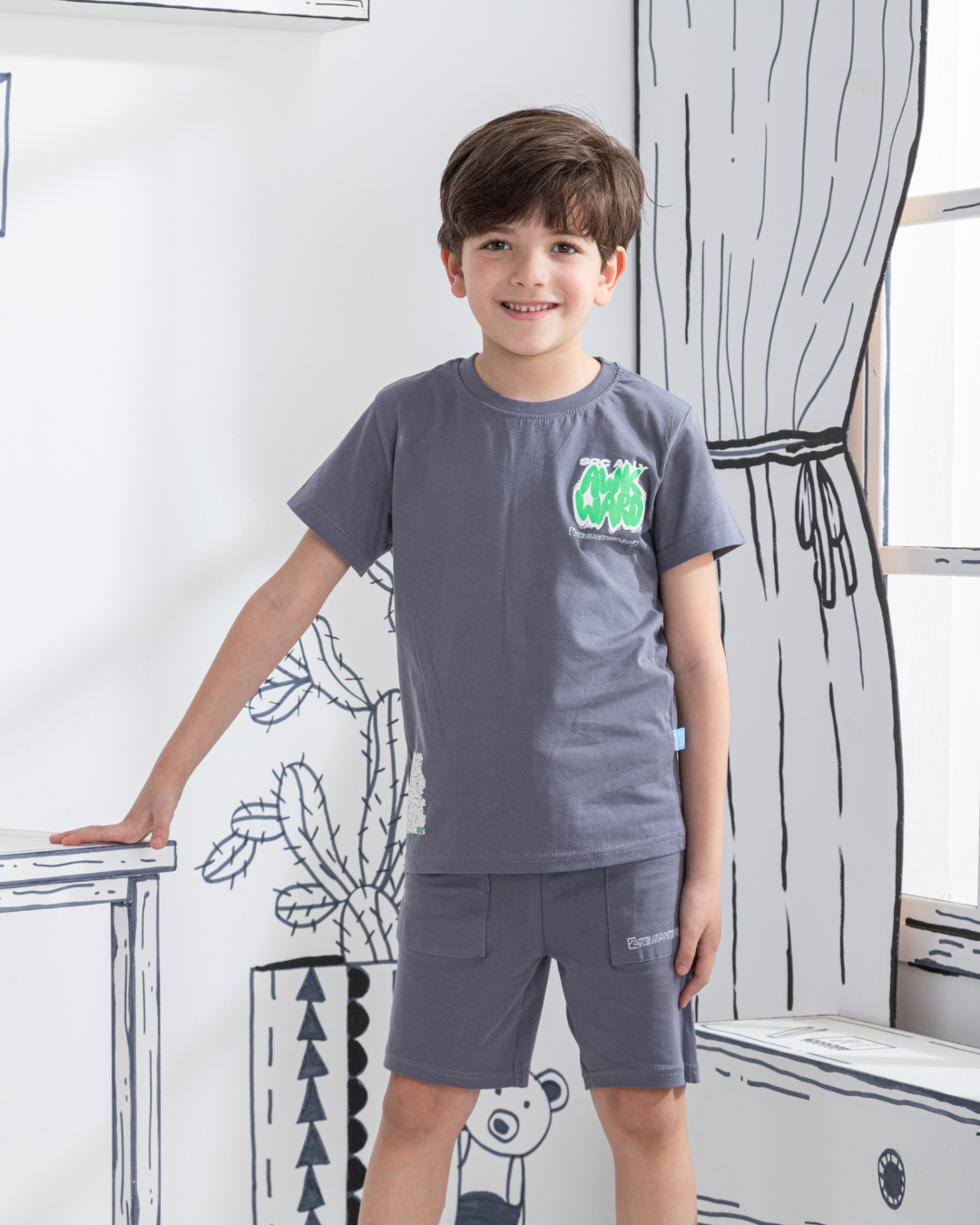 Graffiti art Mon pyjama enfant, demi-manche