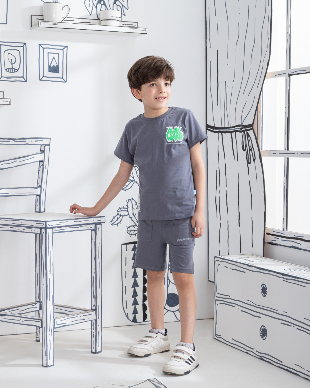 Graffiti art Mon pyjama enfant, demi-manche