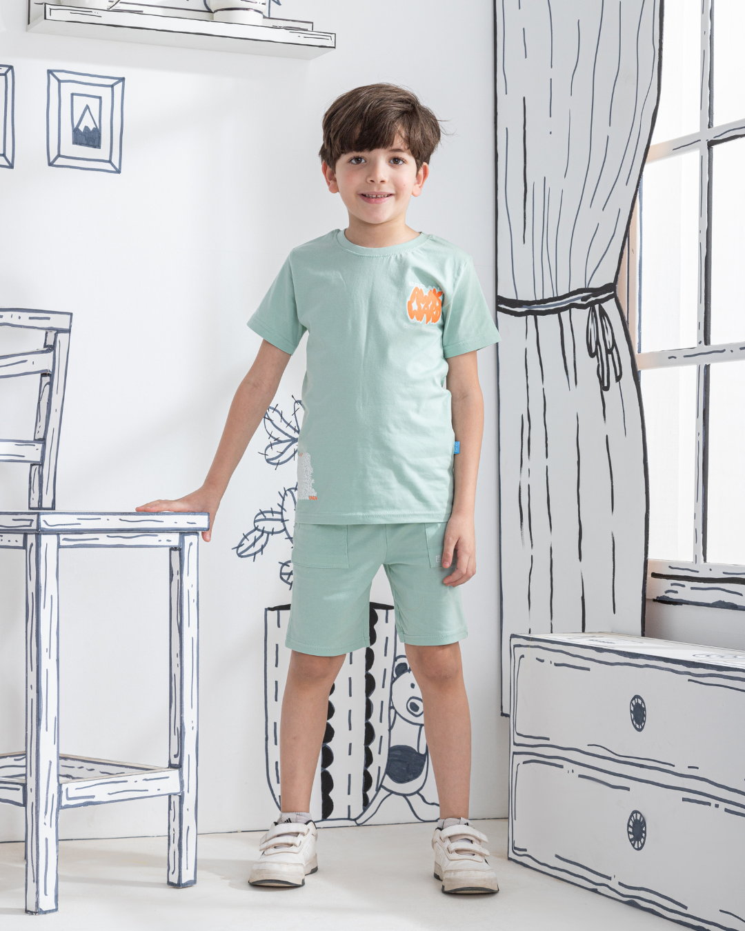 Graffiti art Mon pyjama enfant, demi-manche