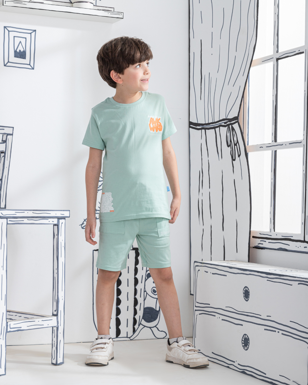 Graffiti art Mon pyjama enfant, demi-manche