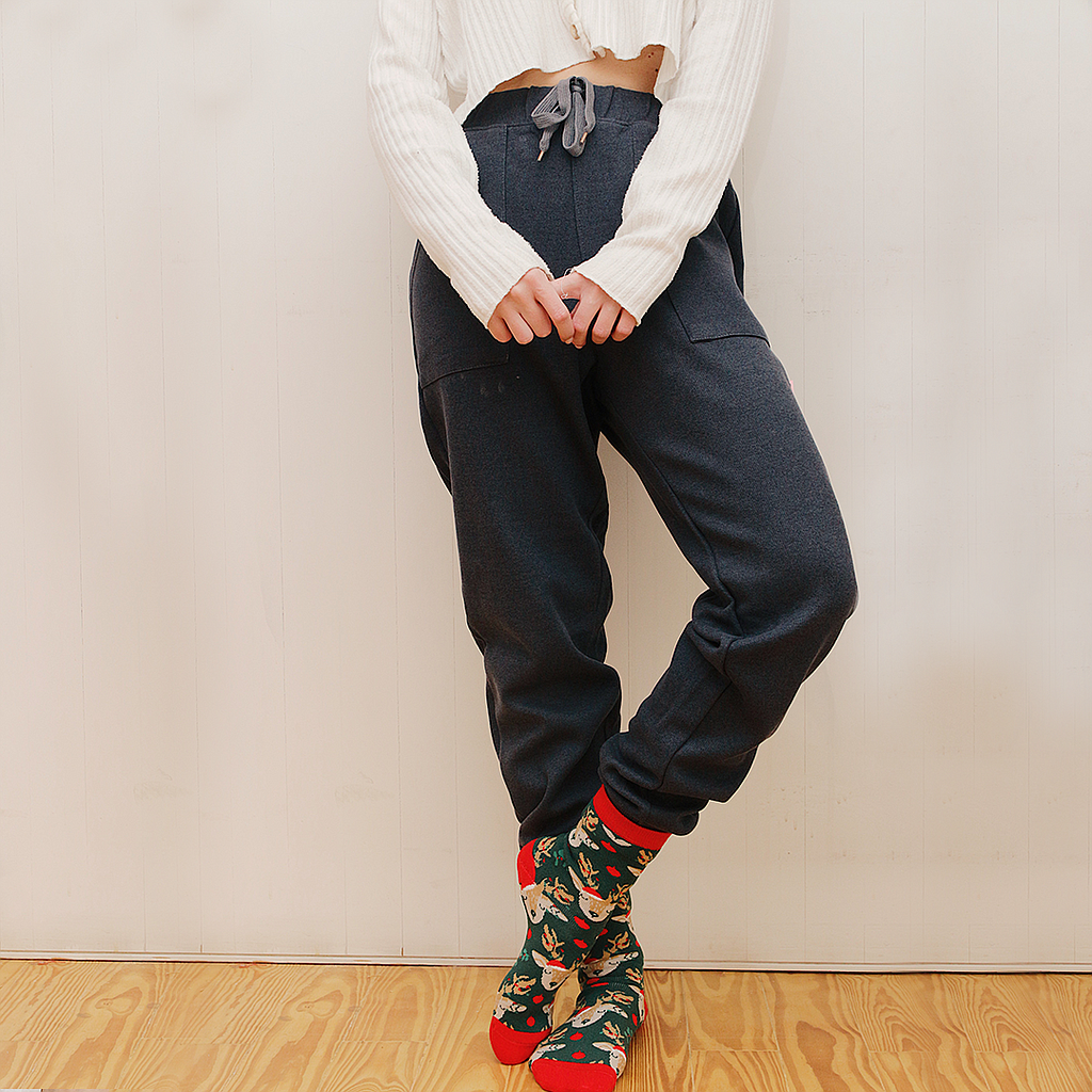 Pantalon en cachemire uni