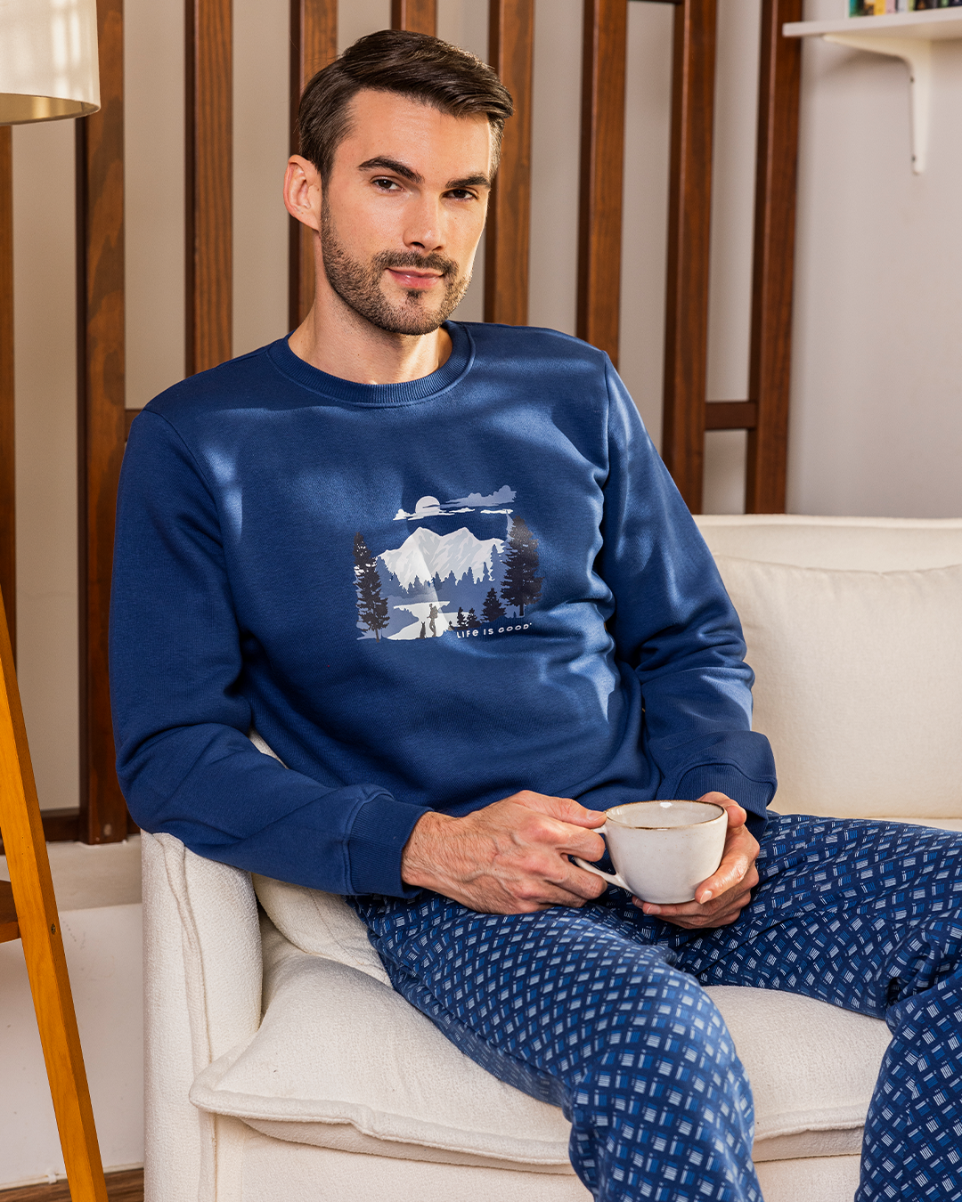 Made for the Mountain Pyjama imprimé Melton Plain* Melton pour homme