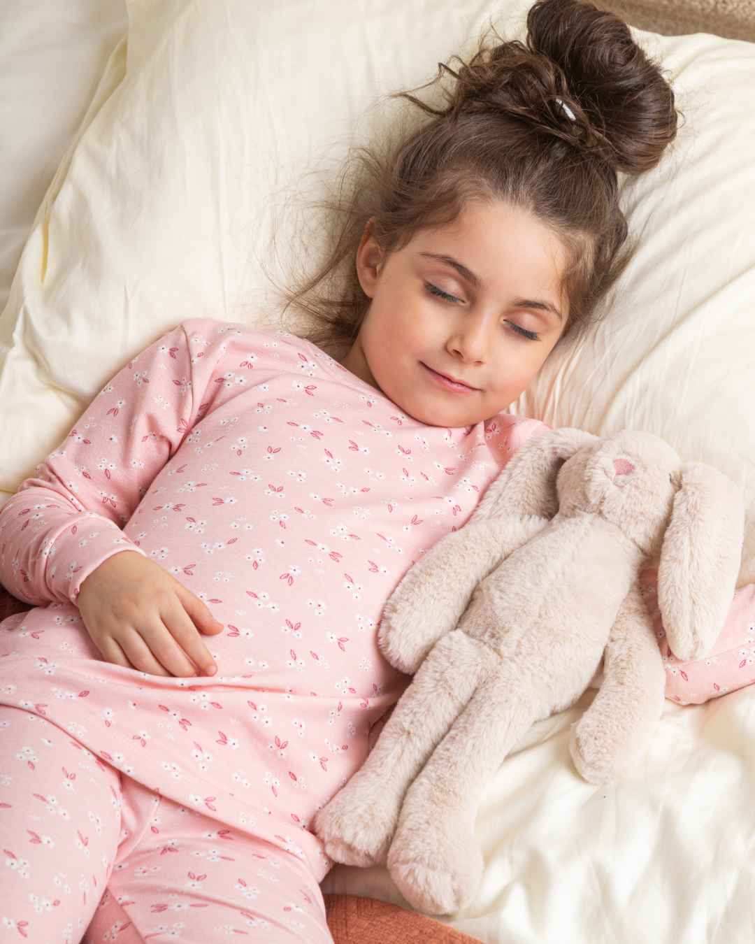 Un set de chauffe fille imprimé de roses