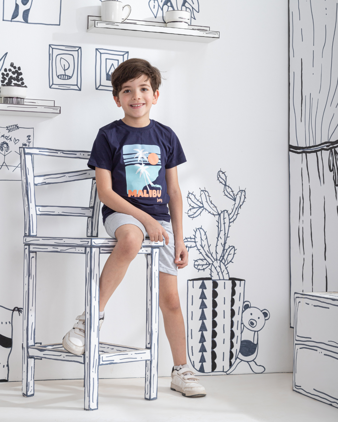 Malibu Boy Pyjama demi manches pour garçon