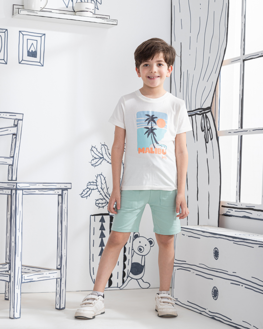 Malibu Boy Pyjama demi manches pour garçon