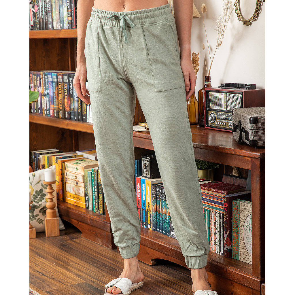 Pantalon en cachemire uni