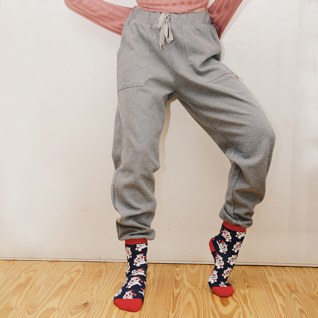 Pantalon en cachemire uni