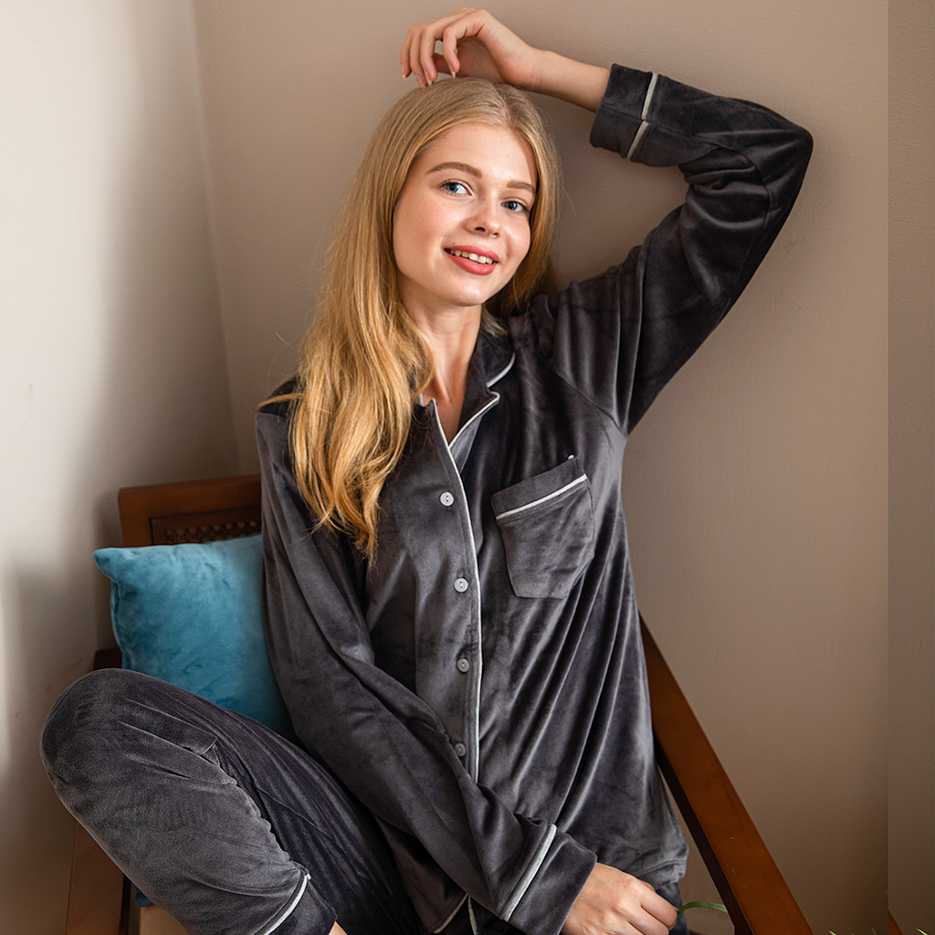 Pyjama femme uni classique