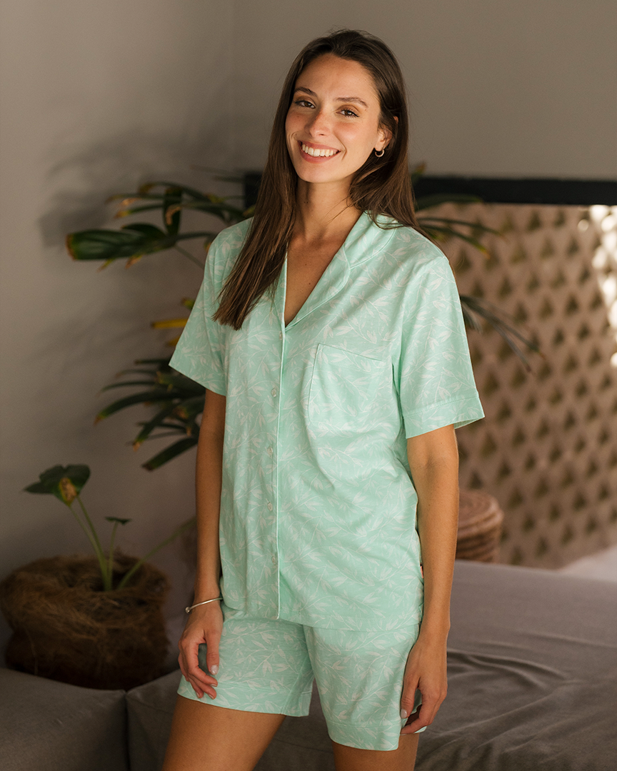 Flowlines Le pyjama classique en coton modal pour femme