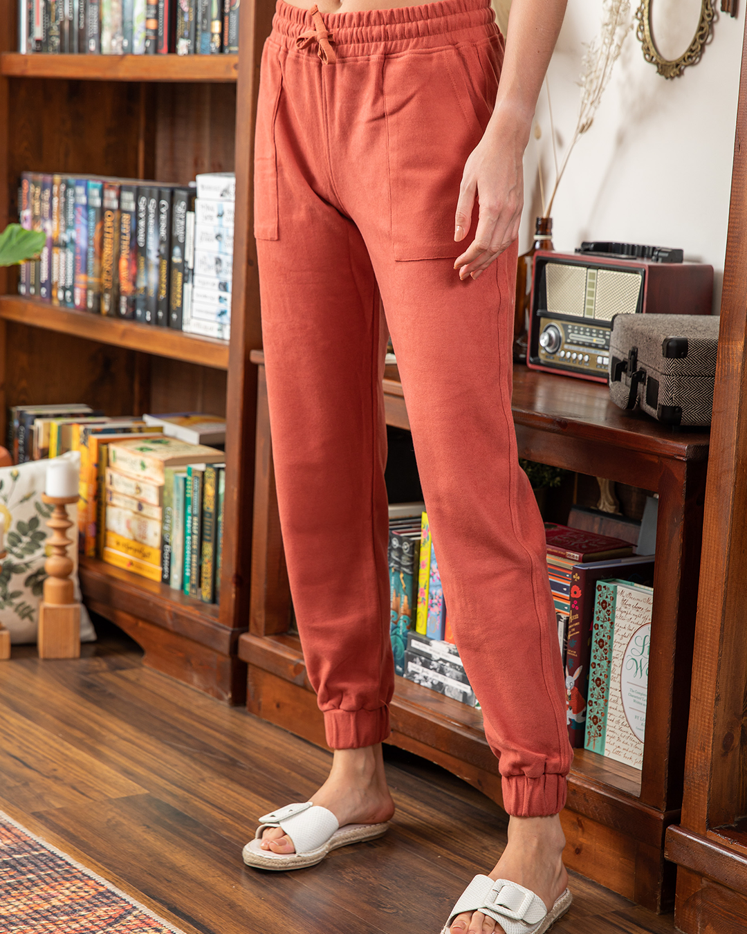 Pantalon en cachemire uni