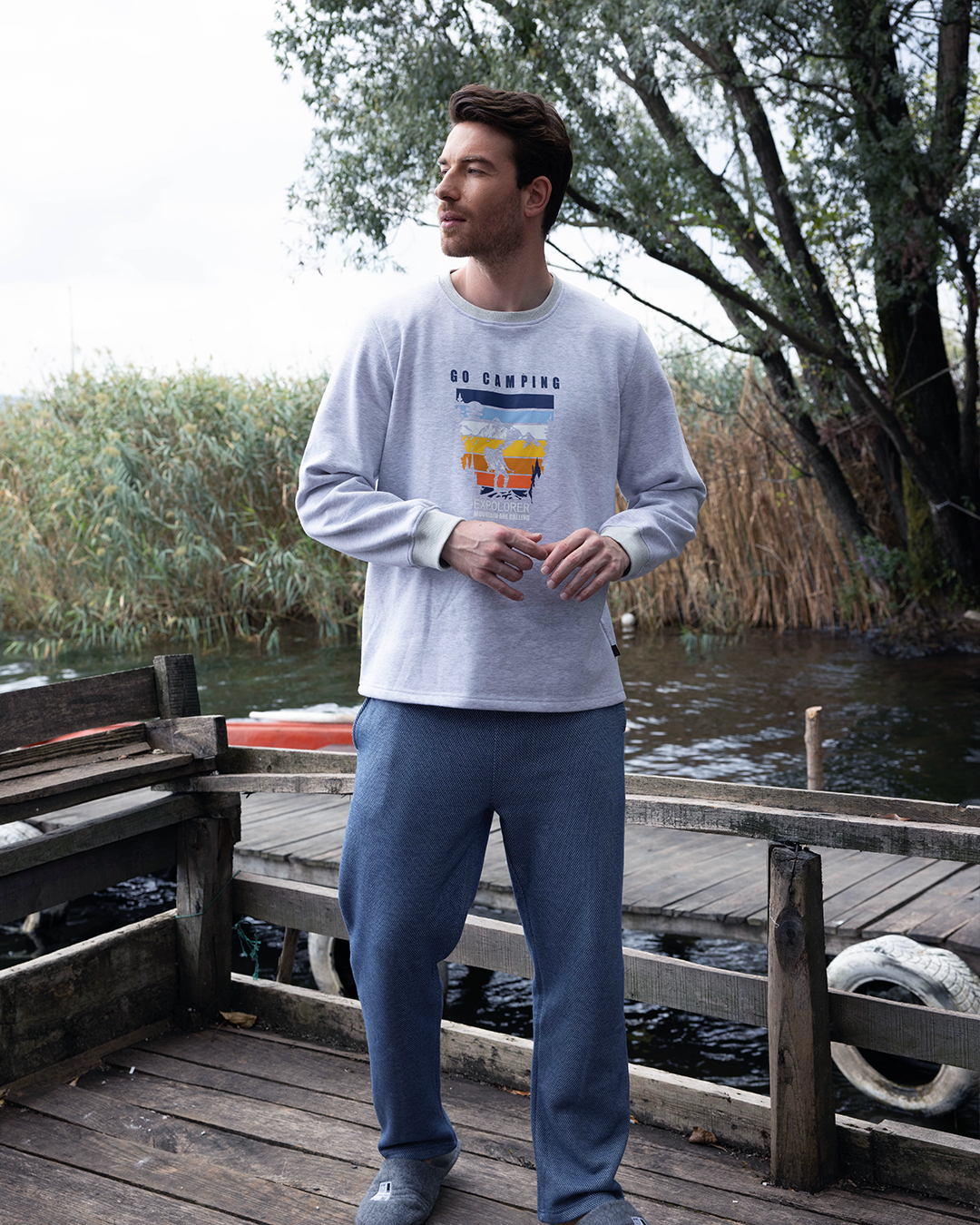 Explore Melton Plain * Pyjama Jacquard Homme